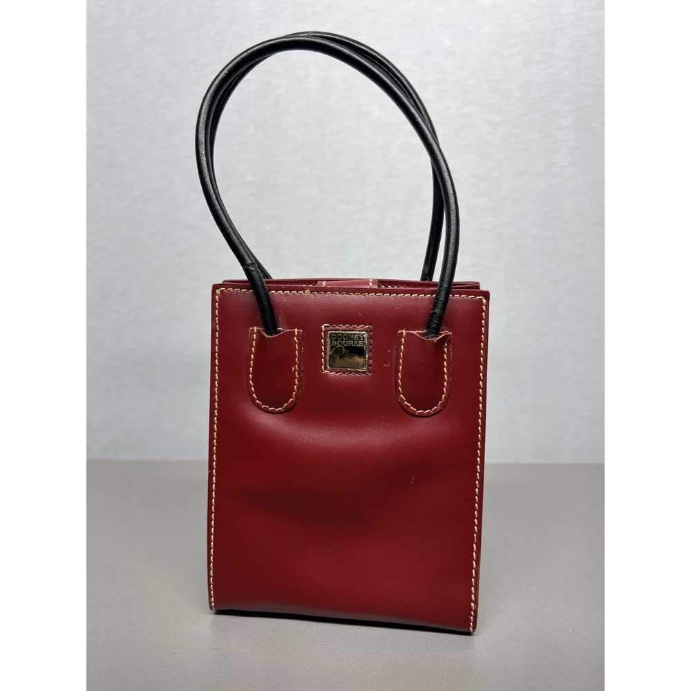 Dooney Bourke Mini Handbag Purse Oxblood Red Purse Vintage